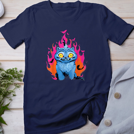 Kpop Demon Hunters Halloween Derpy & Sussie Flames & Bats T-Shirt