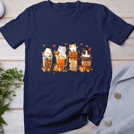 Pumpkin Spice Latte Costume For Cats Lover Cute Autumn Fall T-Shirt