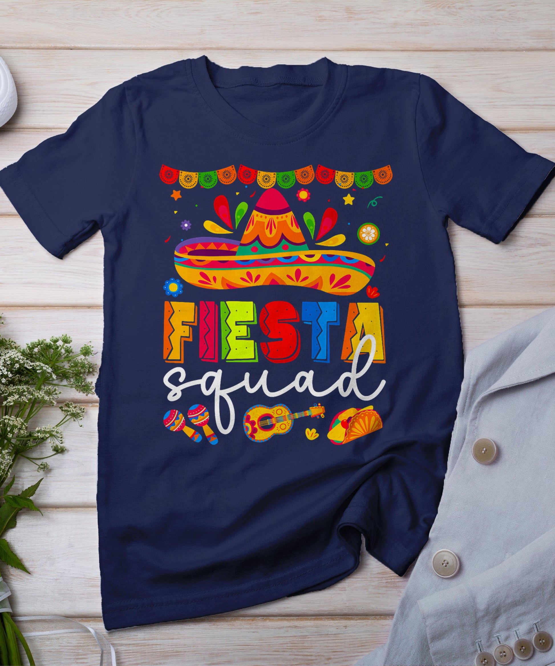 Cinco De Mayo Fiesta Squad Family Matching Group Adults Kids T-Shirt