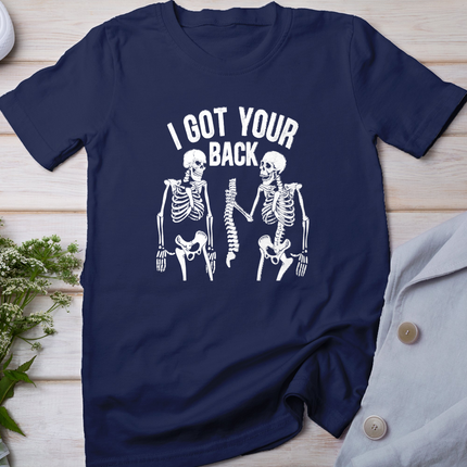 I got your back funny skeleton, Halloween Humor Tee, Gift T-Shirt