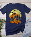 Monster Truck Halloween Jack O Lantern Moon Pumpkin T-Shirt