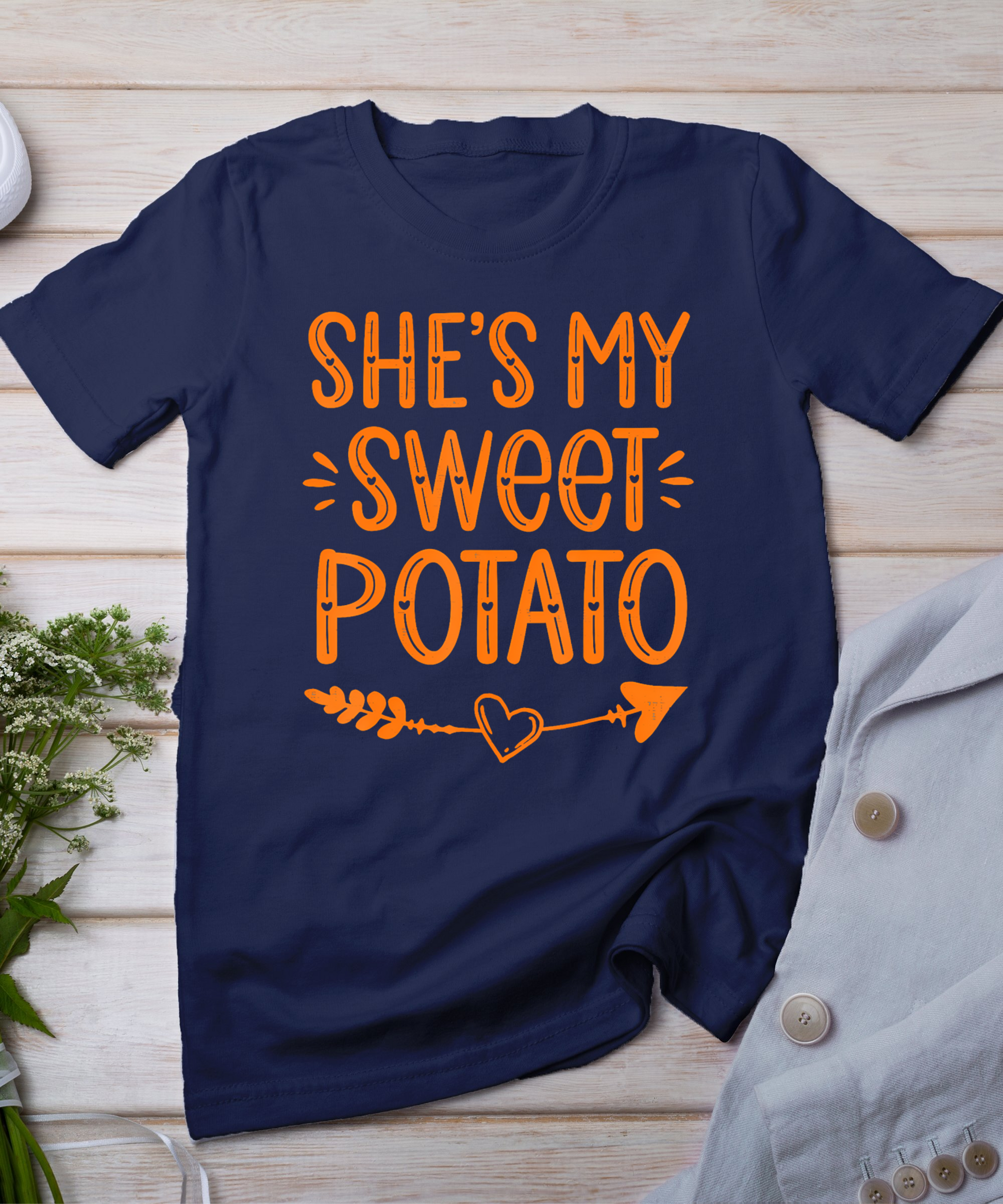 Thanksgiving Matching Couples She's My Sweet Potato I Yam T-Shirt