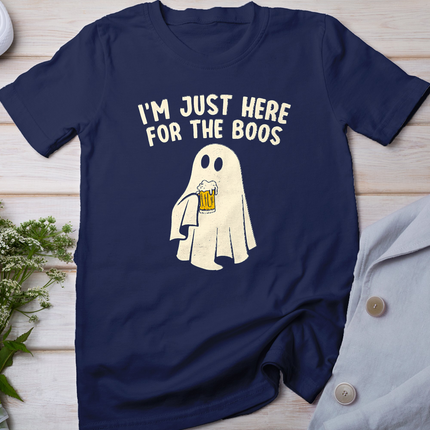 Funny I'm Just Here For The Boos Halloween Costumes Ghost T-Shirt