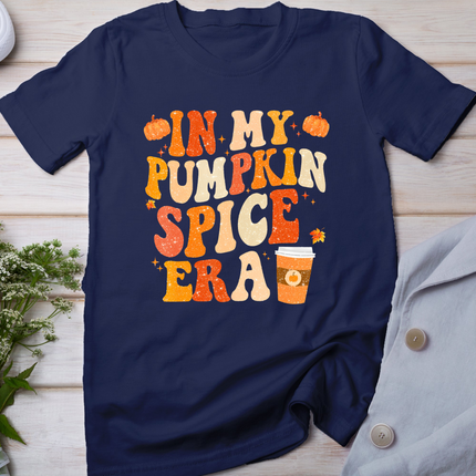 In My Pumpkin Spice Era Funny Retro Fall Vibes Thanksgiving T-Shirt