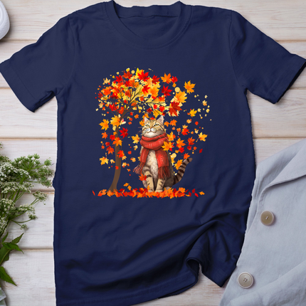 It's Fall Y'all Cat Leaf Fall Tree Hello Autumn Thanksgiving T-Shirt