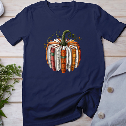 Retro Funny Fall Book Pumpkin Witch Bookworms Librarians T-Shirt