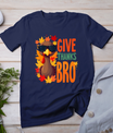 Give Thanks Bro Cute Turkey Toddler Thankful Thanksgiving T-Shirt