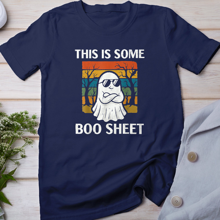 Halloween Ghost This is Some Boo Sheet Costume Women Men T-Shirt
