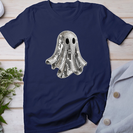 Disco Ghost Halloween Girly Mirror Ball Preppy Halloween T-Shirt