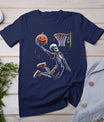 Skeleton Basketball Player Men Boys Spooky For Halloween T-Shirt