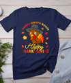 Thankful Grateful Blessed Thanksgiving Turkey Women Girls T-Shirt