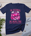 October We Wear Pink Breast Cancer Awareness Postal Worker T-Shirt