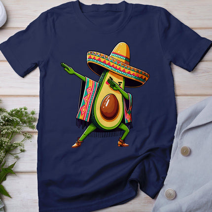 Dabbing Avocado Mexican Poncho Cinco De Mayo T-Shirt