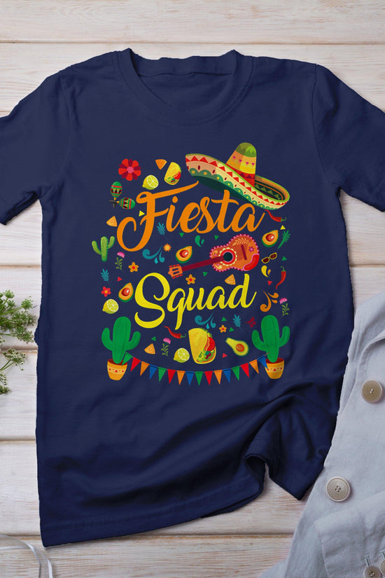 Cinco De Mayo Fiesta Squad Family Matching Men Women  Kids T-Shirt