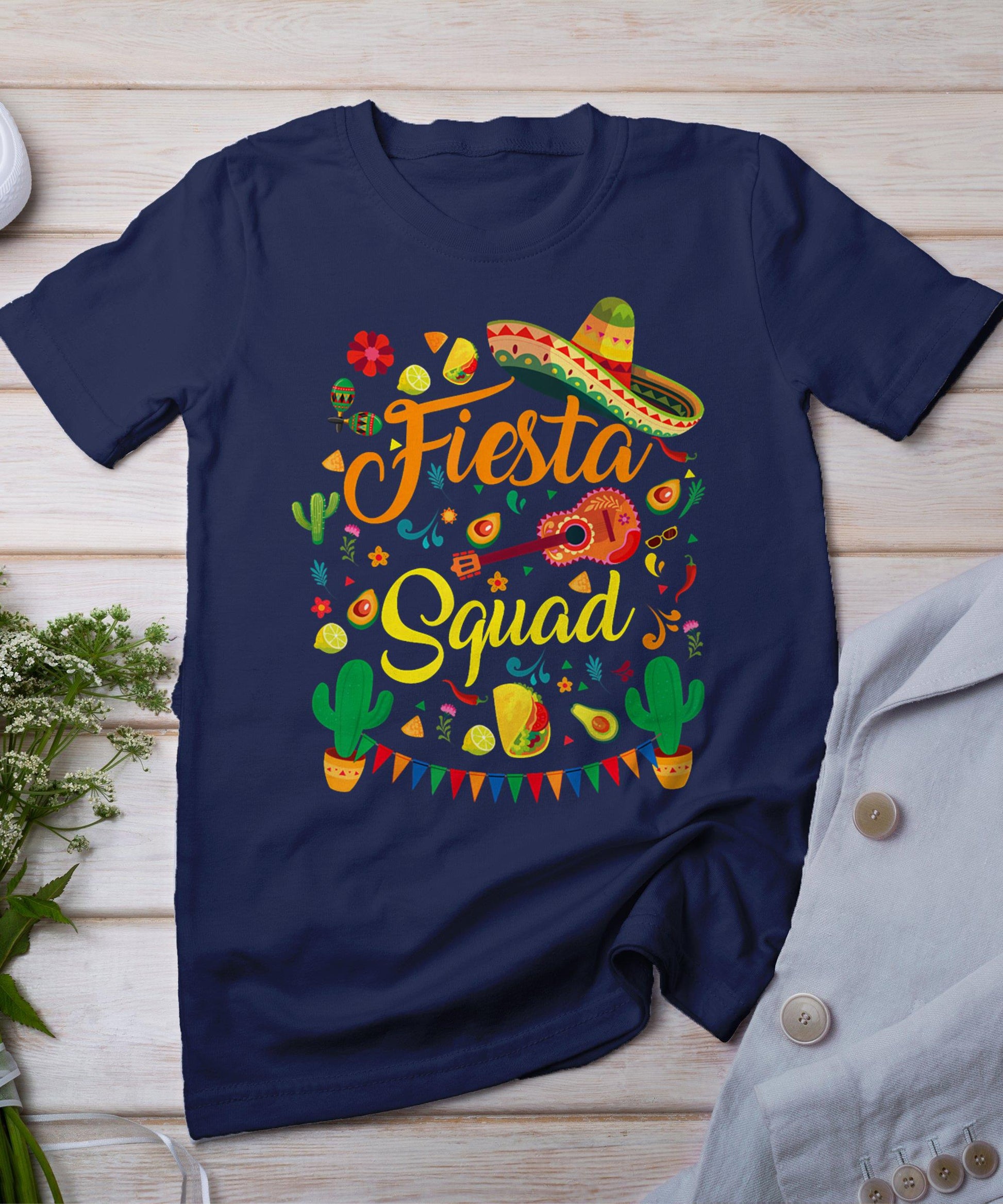 Cinco De Mayo Fiesta Squad Family Matching Men Women  Kids T-Shirt