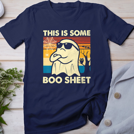 This Is Some Boo Sheet Ghost Retro Funny Halloween Men Women T-Shirt