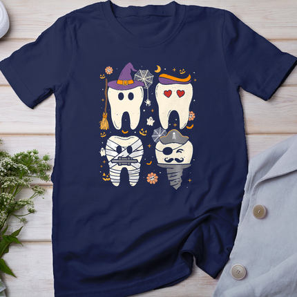 Halloween Dentist Witch Teeth Dental Crew Costume Men Women T-Shirt
