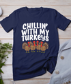 Chillin With My Turkeys Thanksgiving Family Boys Kids Gift T-Shirt