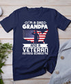 Dad Grandpa Veteran Nothing Scares Patriotic Veterans Day T-Shirt