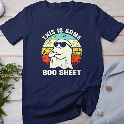 This is Some Boo Sheet Ghost Retro Funny Halloween Men Women T-Shirt