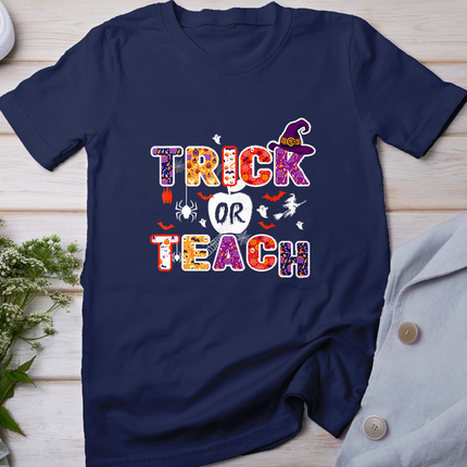 Trick Or Teach Funny Teacher Halloween Costume Funny Halloween T-Shirt
