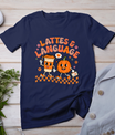 Groovy Speech Therapy Autumn Pumpkin Lattes And Language T-Shirt