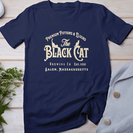 The Black Cat Witchy Salem Est 1626 Halloween Cat Lover Gift T-Shirt