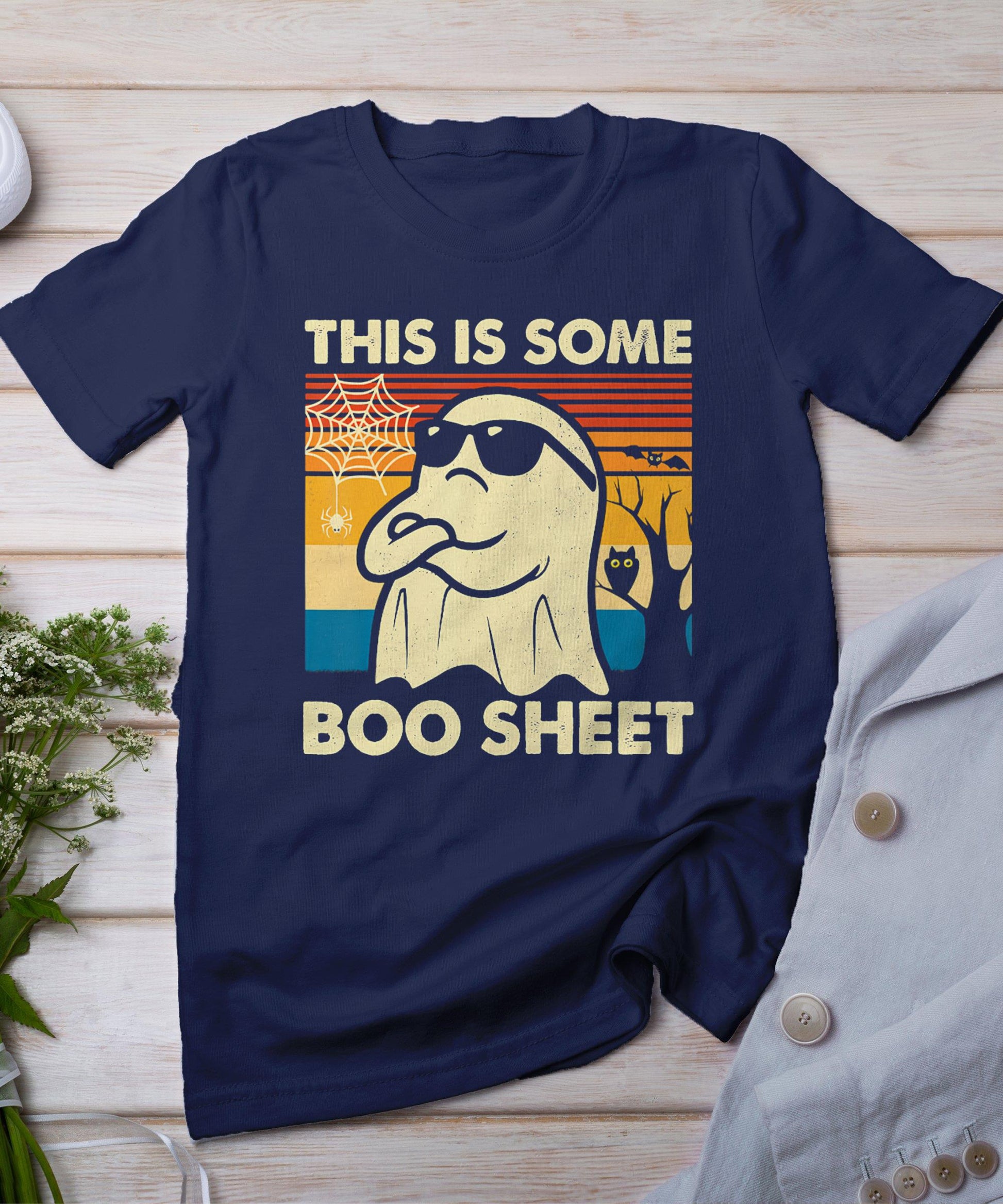 This Is Some Boo Sheet Ghost Retro Funny Halloween Men Women T-Shirt