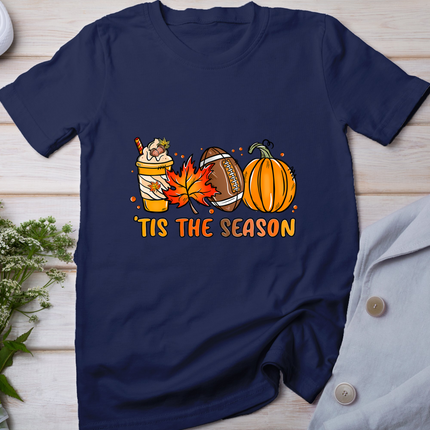 Turkey Football Outfit Kids Adults Mens Boys Thanksgiving T-Shirt