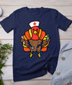 Nurse Turkey Thanksgiving Scrub Top For Nurses Fall Women T-Shirt