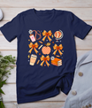 Retro Coquette Bow Teacher Fall Autumn Thanksgiving T-Shirt