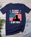 Veterans Day Military My Favorite Veteran Is My Papa Kids T-Shirt