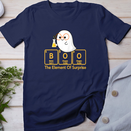 Chemistry Boo The Element Of Surprise Cute Chemist Halloween T-Shirt