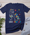 Gigi Saurus Autism Awareness Autistic Dinosaur Family T-Shirt