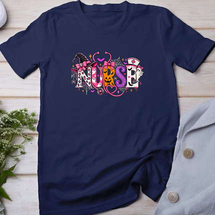 Halloween Nurse Spooky Costume Nursing Stethoscope Nurse T-Shirt