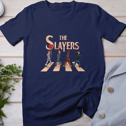 The Slayer Walking On Street Funny Halloween Costumes Horror T-Shirt