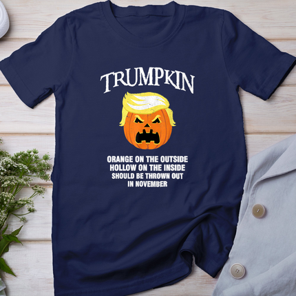 Halloween Anti Trumpkin Orange On The Outside Hollow Inside T-Shirt