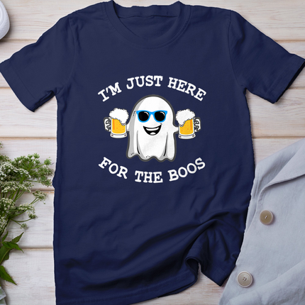 Funny Halloween Tee I'm Just Here For The Boos Costume Halloween T-Shirt