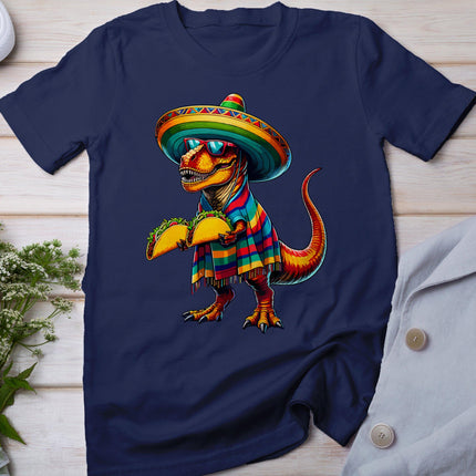 T-Rex Dinosaur Taco Lover Cinco De Mayo Sombrero Poncho T-Shirt