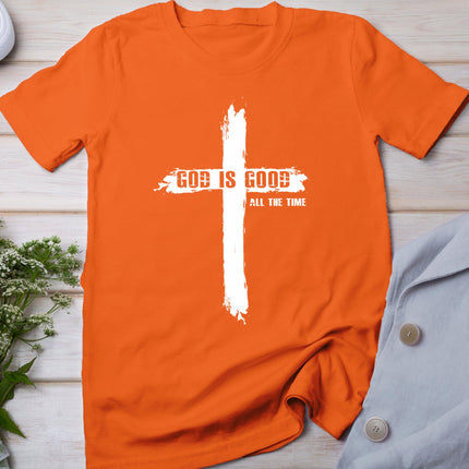 God Is Good Cross Funny Christian Shirt For Men Women T-Shirt