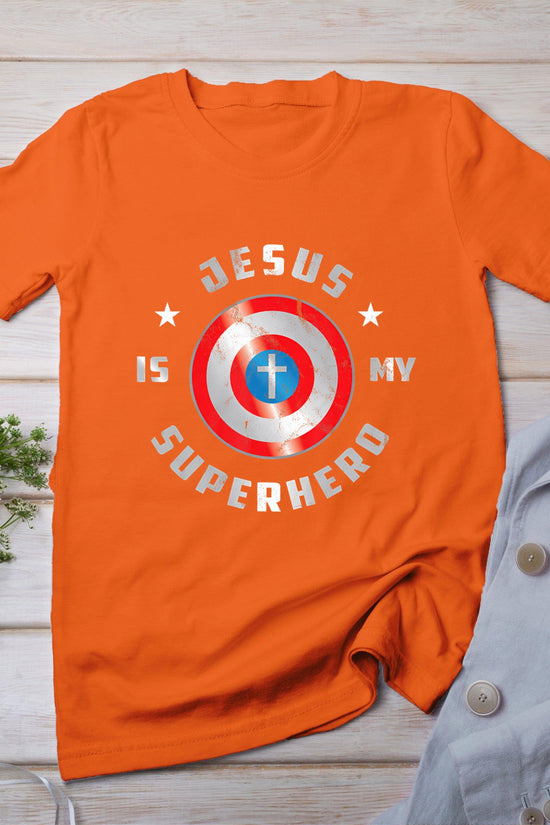Jesus Is My Superhero Fun Christian Religious T-Shirt