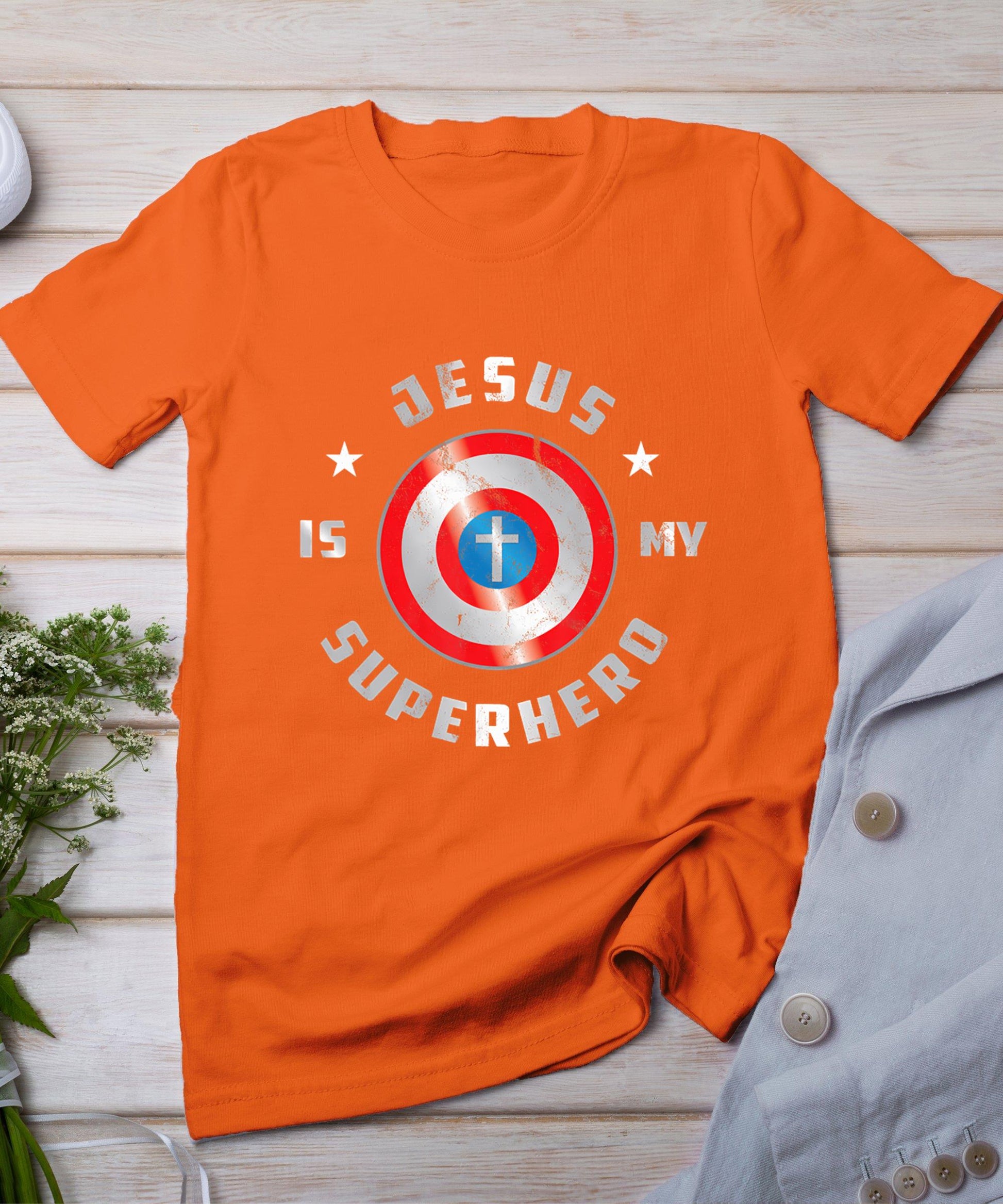 Jesus Is My Superhero Fun Christian Religious T-Shirt