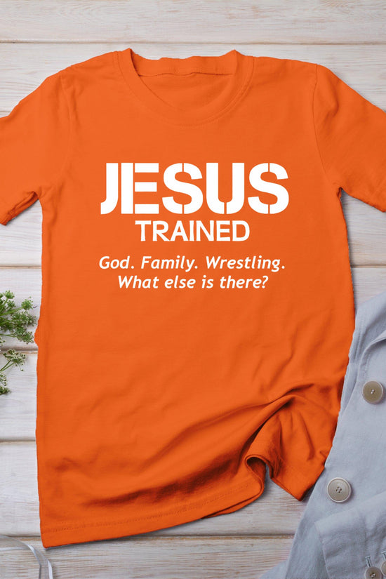Jesus Trained Wrestling T-Shirt