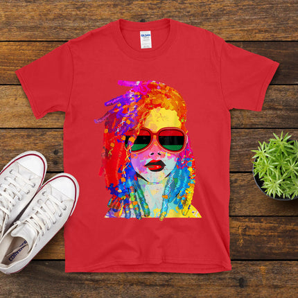 Loc'D Hair Art Black Queen Afro Woman Juneteenth T-Shirt