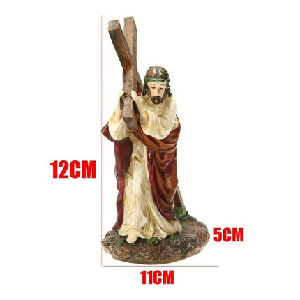 Resin Jesus Crucifix Statue Catholic Home Decor