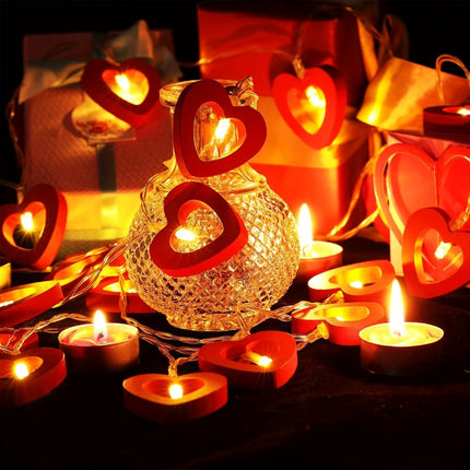 Romantic Heart LED String Lights for Bedroom, Wedding & Party Decor