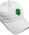 Soft Baseball Cap 4 Leaf Clover St Patrick's Day Shamrock Cotton Celtic Clover Dad Hats for Men & Women