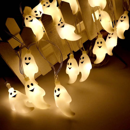 Spooky Halloween Ghost String Lights - LED Night Light