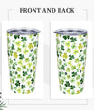 St. Patrick's Day 20oz Insulated Stainless Steel Tumbler With Lids And Straws Stainless Steel Double Wall Vacuum Insulated Travel Coffee Mug