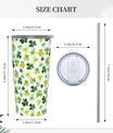 St. Patrick's Day 20oz Insulated Stainless Steel Tumbler With Lids And Straws Stainless Steel Double Wall Vacuum Insulated Travel Coffee Mug